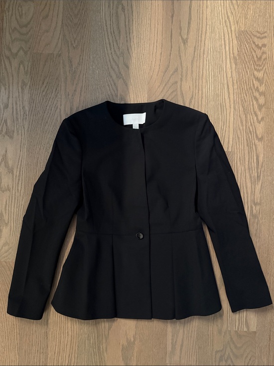 Hugo Boss Jackets & Blazers - Hugo Boss 2 Black Women's Peplum Jacket - Elegant Single-Button Coat